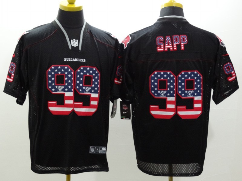 Men's Tampa Bay Buccaneers Warren Sapp #99 Black Jersey